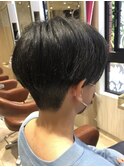 ツーブロック×刈り上げマッシュ◎黒髪好印象ナチュラル