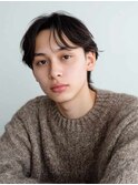 スーツ短髪ツーブロック束感モテるパーマビジネス好感度爽やか
