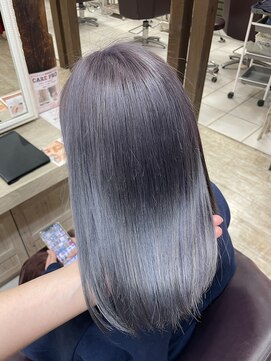 ベースヘアーデザイン(BASE HAIR DESIGN) ラベンダーグレー ケアブリーチ レディース 宇都宮