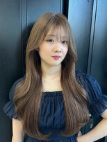 ジン(JIN)&nbsp;☆ミルクティーグレージュ☆レイヤー☆韓国ヘア☆久留米☆