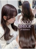 ショコラグレージュ×盛れる顔周りカット