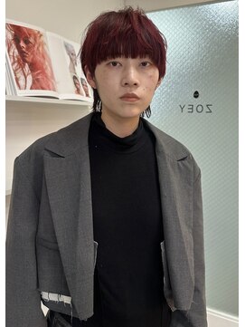 ゾーイダイミョウ(ZOEY daimyo) 大名　デザインカット　ボルドー　ブリーチなしカラー