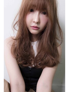 ヘアデザイン ソラ(Sola) モテ髪ゆるふわエアリーウェーブロング×透け感ベージュ