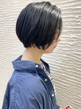 モリオ フロム ロンドン サッポロファクトリー店(morio FROM LONDON) 【morio】札幌ボブ　黒髪骨格矯正ショートボブ