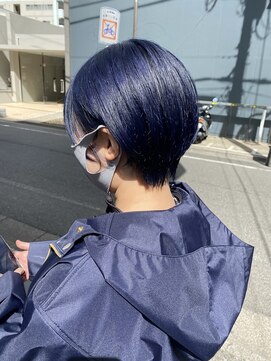 トモズヘアデザイン(Tomo's Hair Design) ネイビーブルースッキリショート