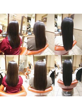 ネオリーブチノ 登戸店(Neolive cino) 髪質改善酸熱&超音波ハホニコTR ロング 美髪