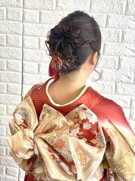 アメジスト(amethyst) 着物ヘアセット☆アップスタイル/振袖/着付