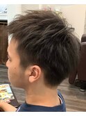 ツーブロックショート