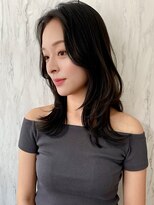 ロンド エスポワール 錦糸町(Lond espoir)&nbsp;〇デザインカラーレイヤーカットウェットヘアオリーブベージュ