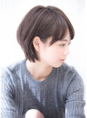 Say.岩井　ひし形ショートボブ×サイドバング×耳かけショート