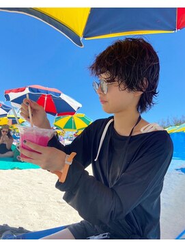 レンク(LENC) ショートウルフ/スパイラルパーマ