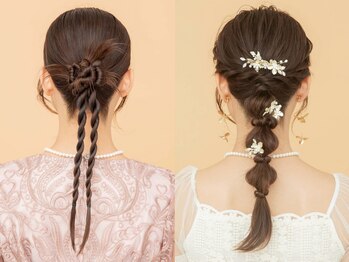 ジュネス 表参道(JYUNESU)の写真/【＊アップStyle＊お呼ばれヘアセット4500円】特別な日に！結婚式/イベント/デート等TPOに合わせてご提案☆