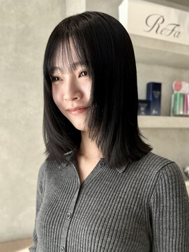 シベルバレー 横浜(sibell) ＊レイヤーカット顔周りレイヤーウルフハッシュカット地毛戻し