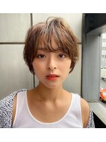 ランド(Land.)&nbsp;面長解消《20代30代》流せる前髪/くびれショート/耳掛けショート