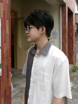 ヒントステーション フォーメンズ(HINTSTATION for Men's)&nbsp;〈浅草 半個室〉 韓国風センターパート/フェザーパーマ