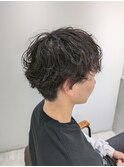 マッシュスタイル ニュアンスパーマ くせ毛風パーマ