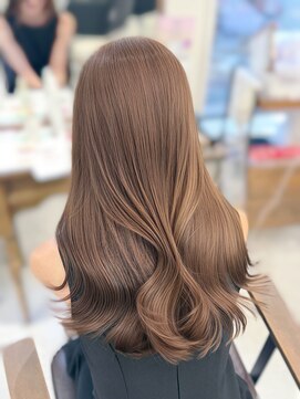 ハピネス 梅田茶屋町店(HAPPINESS) レイヤーカット/ブリーチなし/ベージュ/韓国風巻き/顔まわり