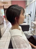 ショートヘア×インナーピンク