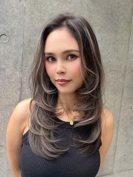 トゥイン 八王子(TWIN) ハイライトデザインカラーフェイスフレーミングレイヤーカット