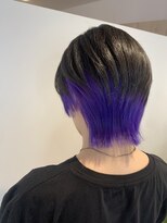 ルルバイアズール 草加店(LULU by azule)&nbsp;インナーカラー，パープル，ビビットカラー【草加】