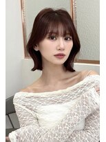 ロンドリゼル 札幌(Lond RiseL)&nbsp;オリーブグレー/ボブ/顔周り/小顔/レイヤー/髪質改善/縮毛矯正