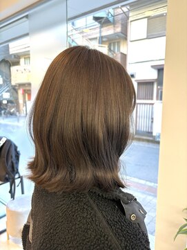 シエル バイ ケンジ 登戸 生田(CIEL by KENJE) ブリーチなし/オリーブベージュ/ボブ/ボブレイヤー