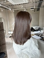 エラ(ere)&nbsp;ブリーチなし透明感カラー　ラベンダーベージュ　艶ケアカラー