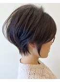 ブリーチなしカラー透明感春カラー◎ショートボブ×大人可愛い