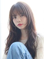 リビンバイアフロート(Livin by afloat)&nbsp;ロングレイヤーカット顔周りレイヤーウルフハッシュカット