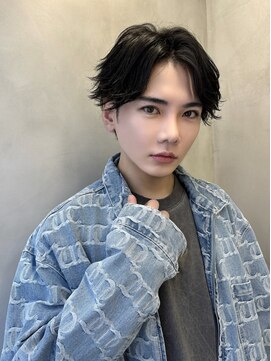 ネーム バイ グロー 大宮(NE:M by GLROW) men's/フェザーパーマ/ナチュラルツーブロック/ダウンバング大宮