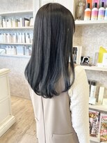 キャアリー(Caary)&nbsp;福山Caary暗髪透明感カラーブルーブラック絶妙ナチュラル黒染め