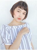 ふんわりショート_スリークボブ厚めバングローライト_27542