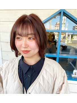 ヒマワリ(HIMAWARI) レイヤーボブ　ボブ　外ハネボブ　ひし形