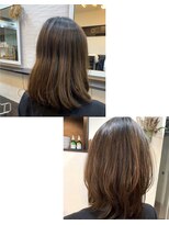 ミエンヌ(mienne)&nbsp;長さは変えずにアンニュイなミディアムhairに