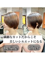 バーチョ(bacio)&nbsp;20代30代40代◎小顔骨格矯正ショート【麻生/札幌ショート/白髪】