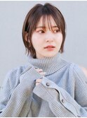 外ハネシースルーボブ