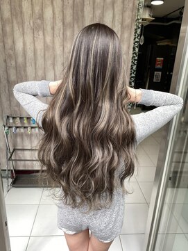 プライズ 錦糸町北口店(prize) スーパーロングのハイライトグレージュ錦糸町北口