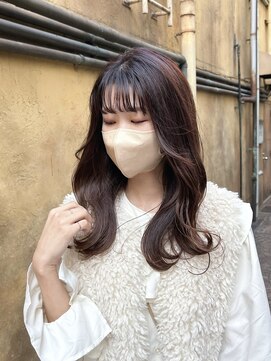 ビュートリアム 梅田(BEAUTRIUM) 外ハネロング/波ウェーブ/ブラウンカラー/30代/40代/50代/梅田