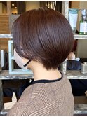 【ショートボブ】多毛でもスッキリコンパクト