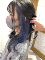 ロンドアベニール 北千住(Lond avenir)&nbsp;インナーカラー　ブルーバイオレット