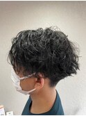 ダークアッシュニュアンスパーマスパイラルパーマ所沢練馬韓国