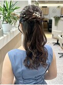 華やかハーフアップ！お呼ばれヘアセット【吉祥寺】misaki