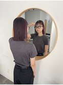 《SAYAKA》暖色カラー×ぱつっとBOB