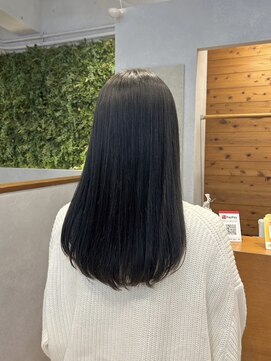 ジールサロン つくば本店 【ブリーチなしダブルカラー】アッシュグレー