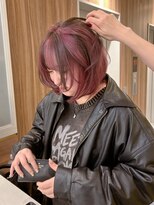 ビュートリアム ギンザ(BEAUTRIUM)&nbsp;ボブレイヤー＊顔周りレイヤー＊デザインカラー＊ピンクカラー