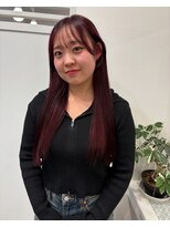 ヴィア(Via)&nbsp;10代20代30代/ワインレッドカラー／ワンカラー/赤カラー