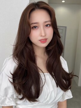 ソヨン 金山店(SOYON) フェミニンロング/似合わせカット/メルティカラー/かきあげ前髪