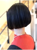 髪質改善20代30代40代大人可愛い黒髪首ながボブ