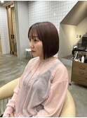 大人可愛いストレートボブ
