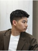 爽やかビジネスショート眉毛カット理容室
